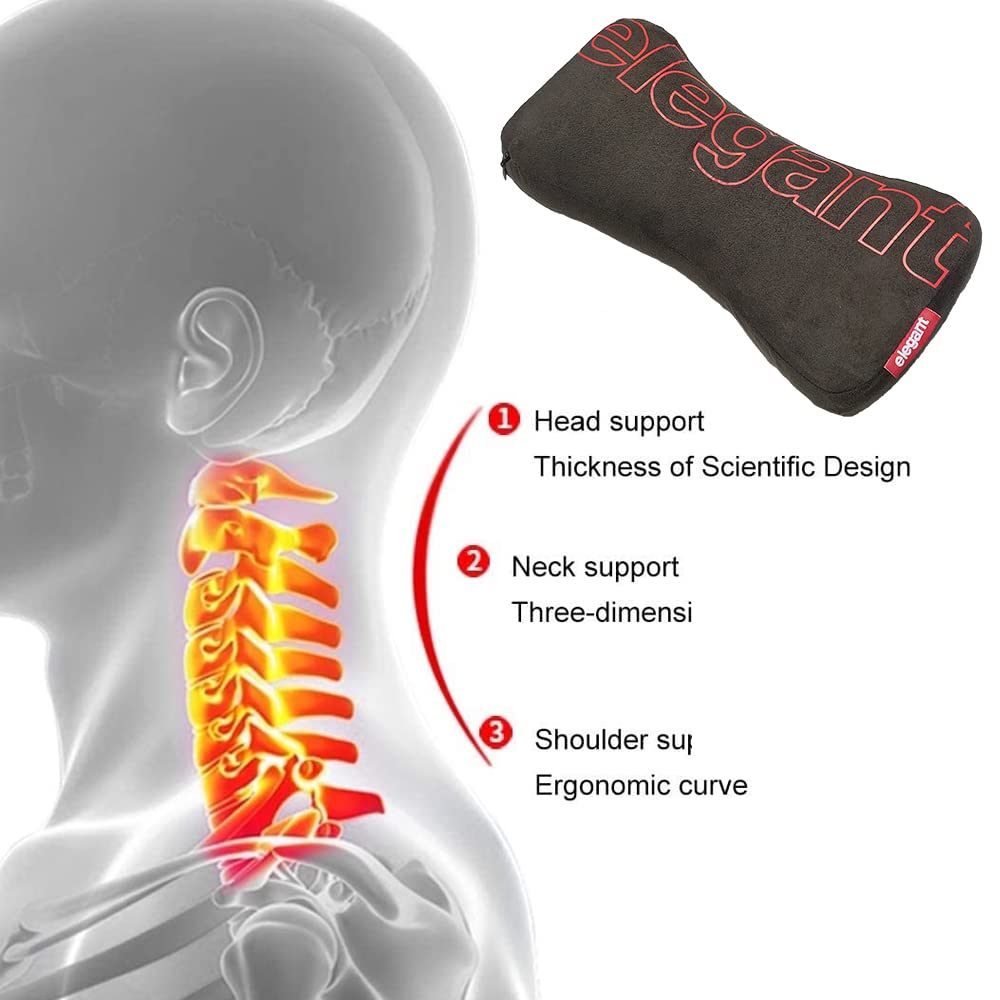 Elegant Active Memory Foam Car Neck Rest Pillow (Set of 2) - Image 3