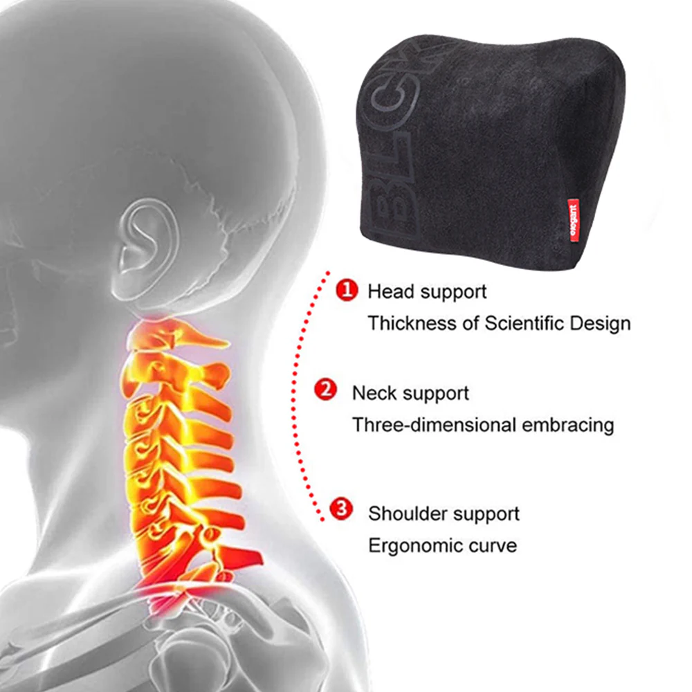 BLCK Memory Foam D-Shape Neck Support Pillow - Image 3