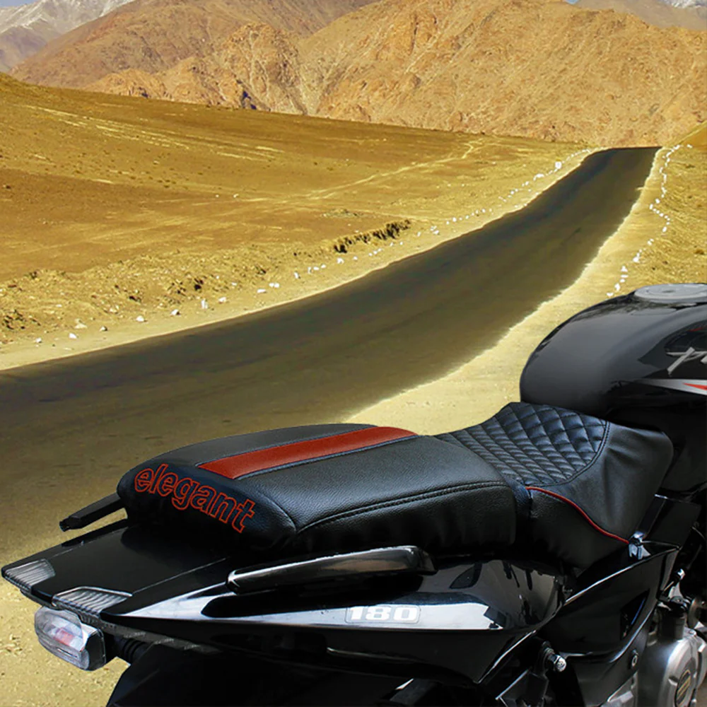 Cameo Sports Twin Bike Seat Cover Black and Red for KTM Duke - Image 3