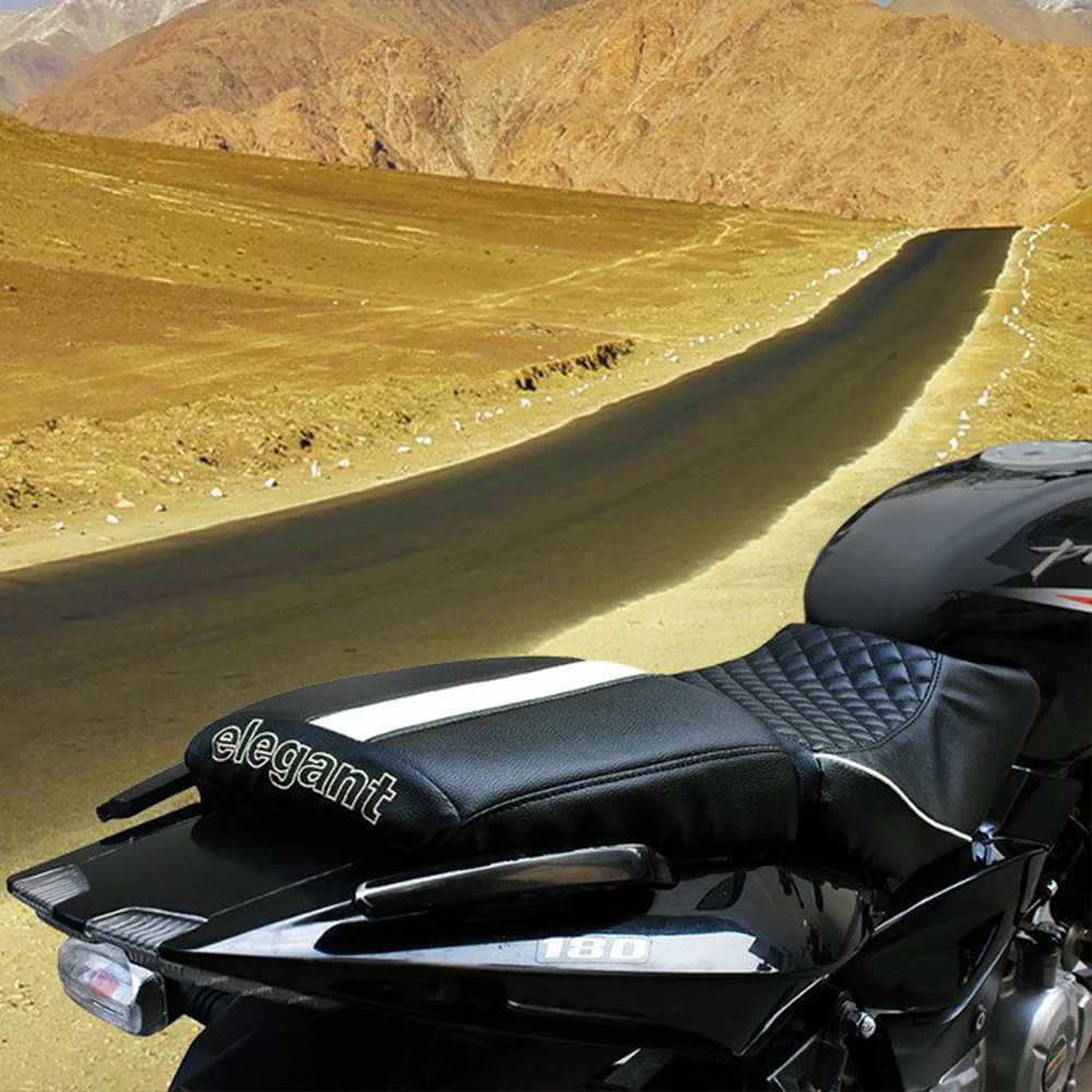 Cameo Sports Twin Bike Seat Cover Black and White for KTM Duke - Image 3