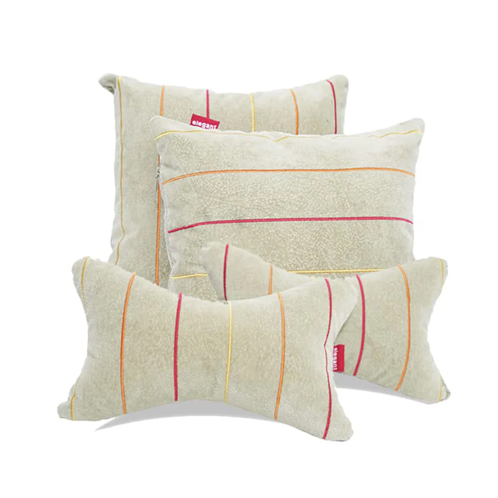 Elegant Car Comfy Pillow And Neck Rest Liner Set of 4 Design CU06 - Image 6