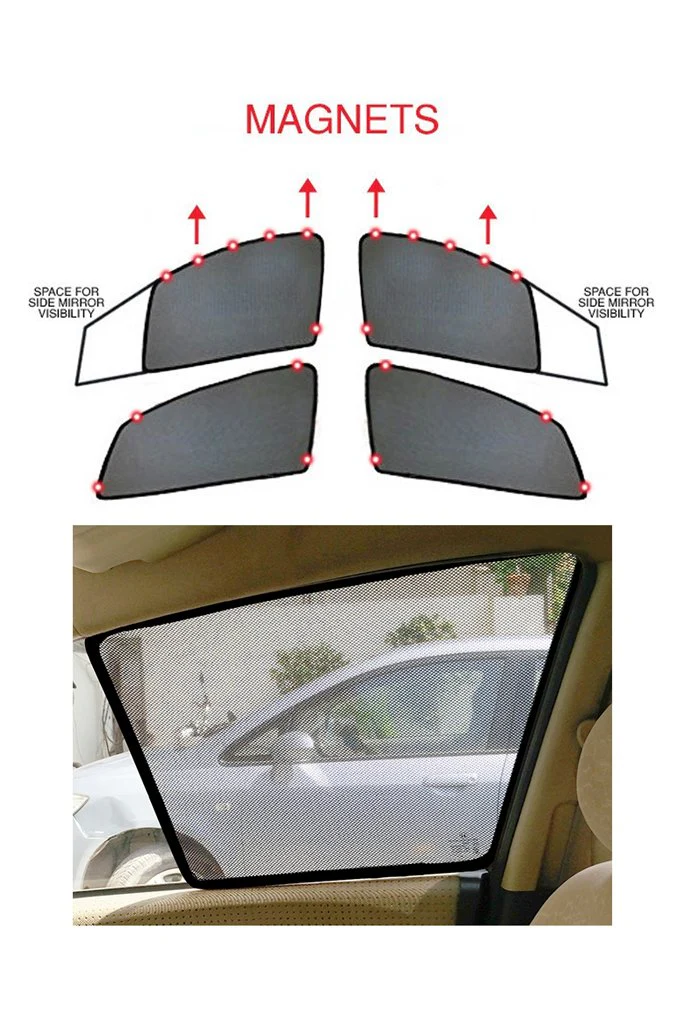 Magnetic Car Sunshades For Ford Figo Aspire - Image 4