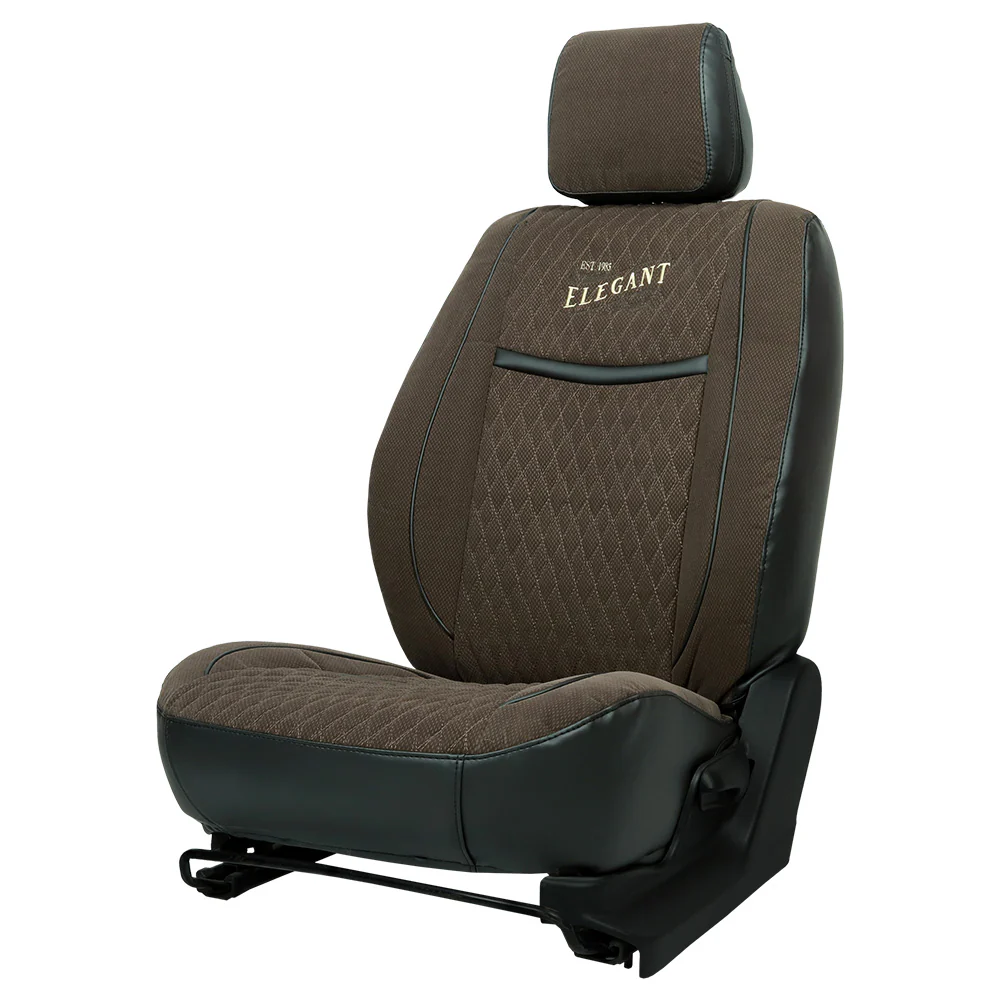Comfy Vintage Fabric Car Seat Cover For Hyundai Eon with Free Set of 4 Comfy Cushion