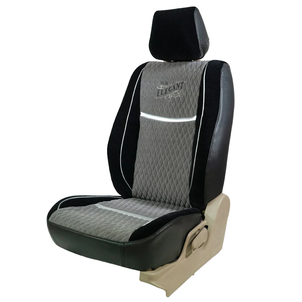 Vintage Bucket Fit Fabric Car Seat Cover For Honda City with Free Set of 4 Comfy Cushion & Neck Rest - Image 3