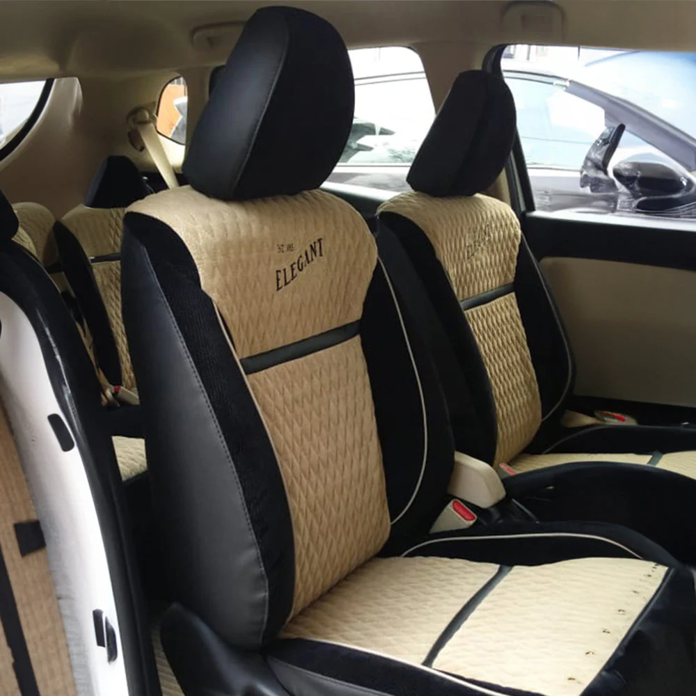 Comfy Vintage Fabric Car Seat Cover For Honda Amaze with Free Set of 4 Comfy Cushion - Image 9