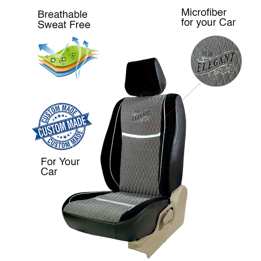 Comfy Vintage Fabric Car Seat Cover For Mahindra KUV100 with Free Set of 4 Comfy Cushion - Image 7