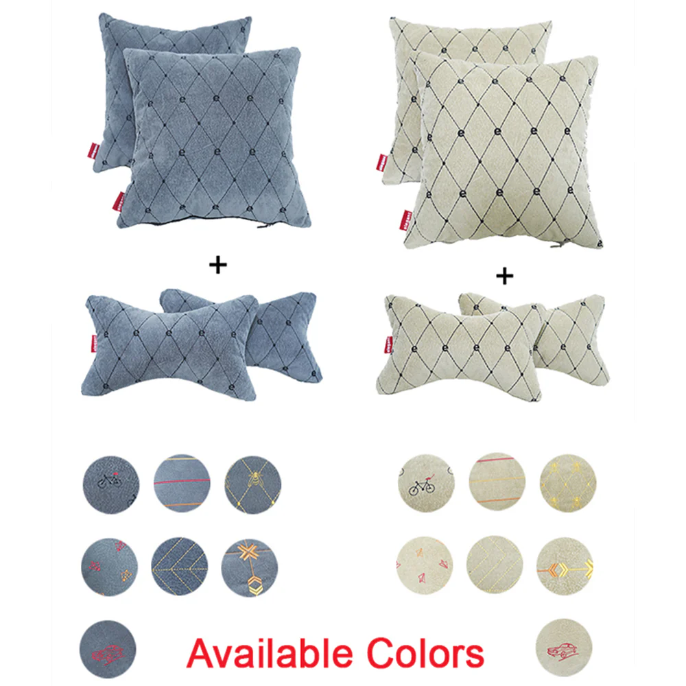 Z-Dot Bucket Fit Fabric Car Seat Cover For Maruti Grand Vitara with Free Set of 4 Comfy Cushion & Neck Rest - Image 9