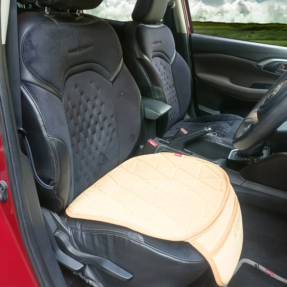 Space CoolPad Car Seat Cushion Beige (Set of 2) - Image 4