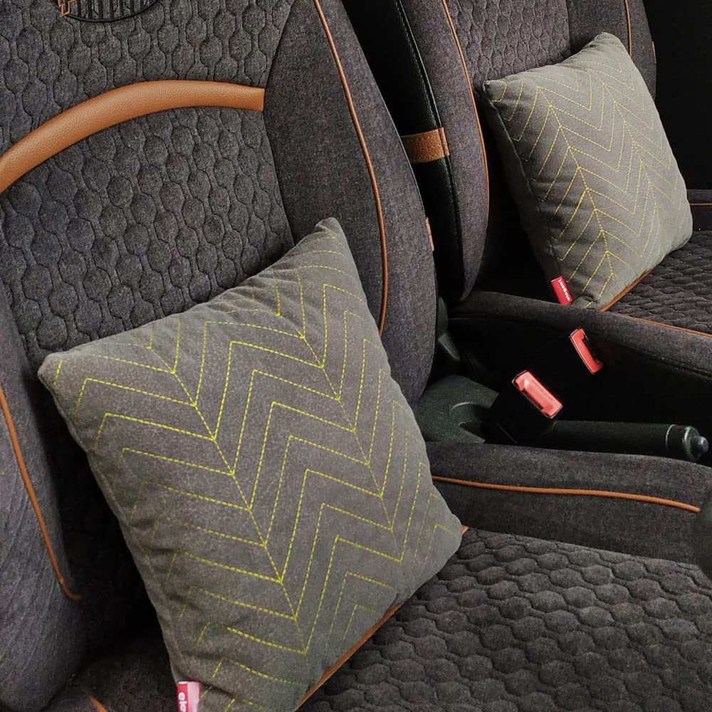 Elegant Comfy Cushion Pillow Line Design Set of 2 CU09 - Image 2