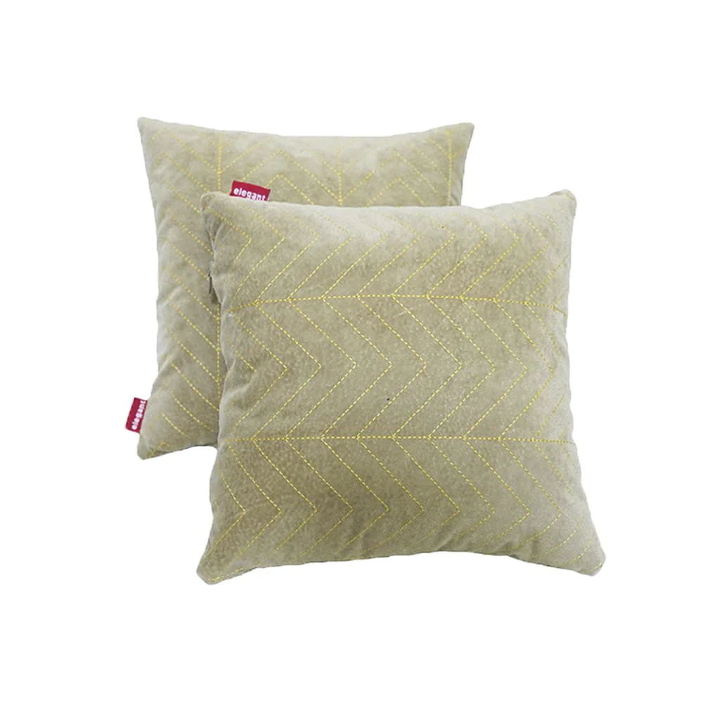 Elegant Comfy Cushion Pillow Line Design Set of 2 CU09 - Image 5