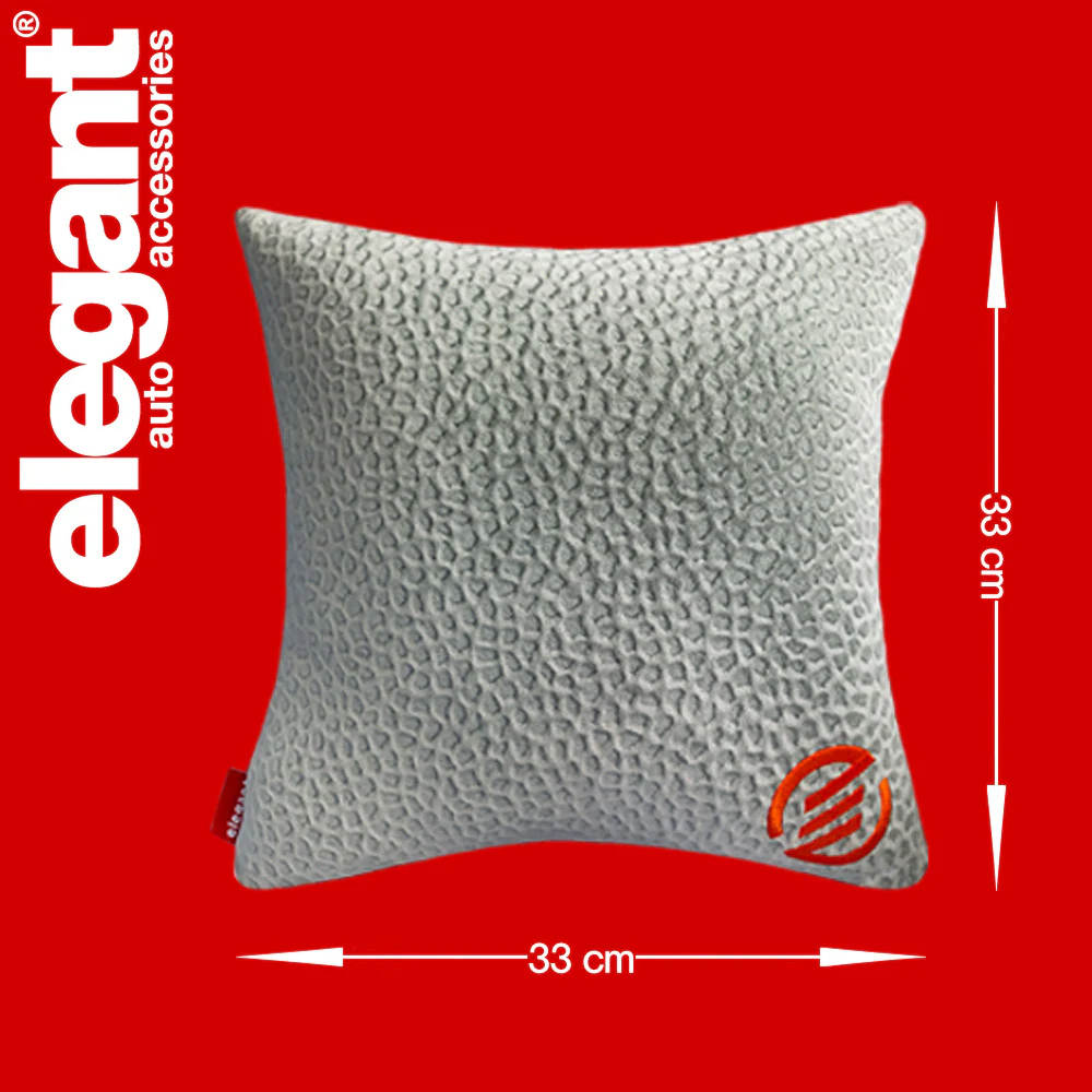 Elegant Comfy Velvet Cushion & Neck Rest Car Pillow CU12 - Image 16