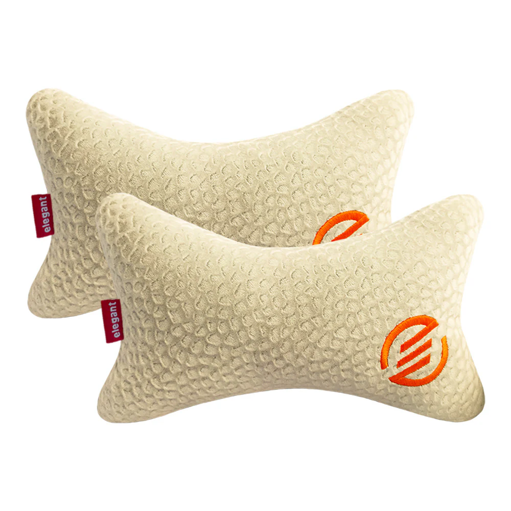 Elegant Comfy Velvet Cushion & Neck Rest Car Pillow CU12 - Image 5