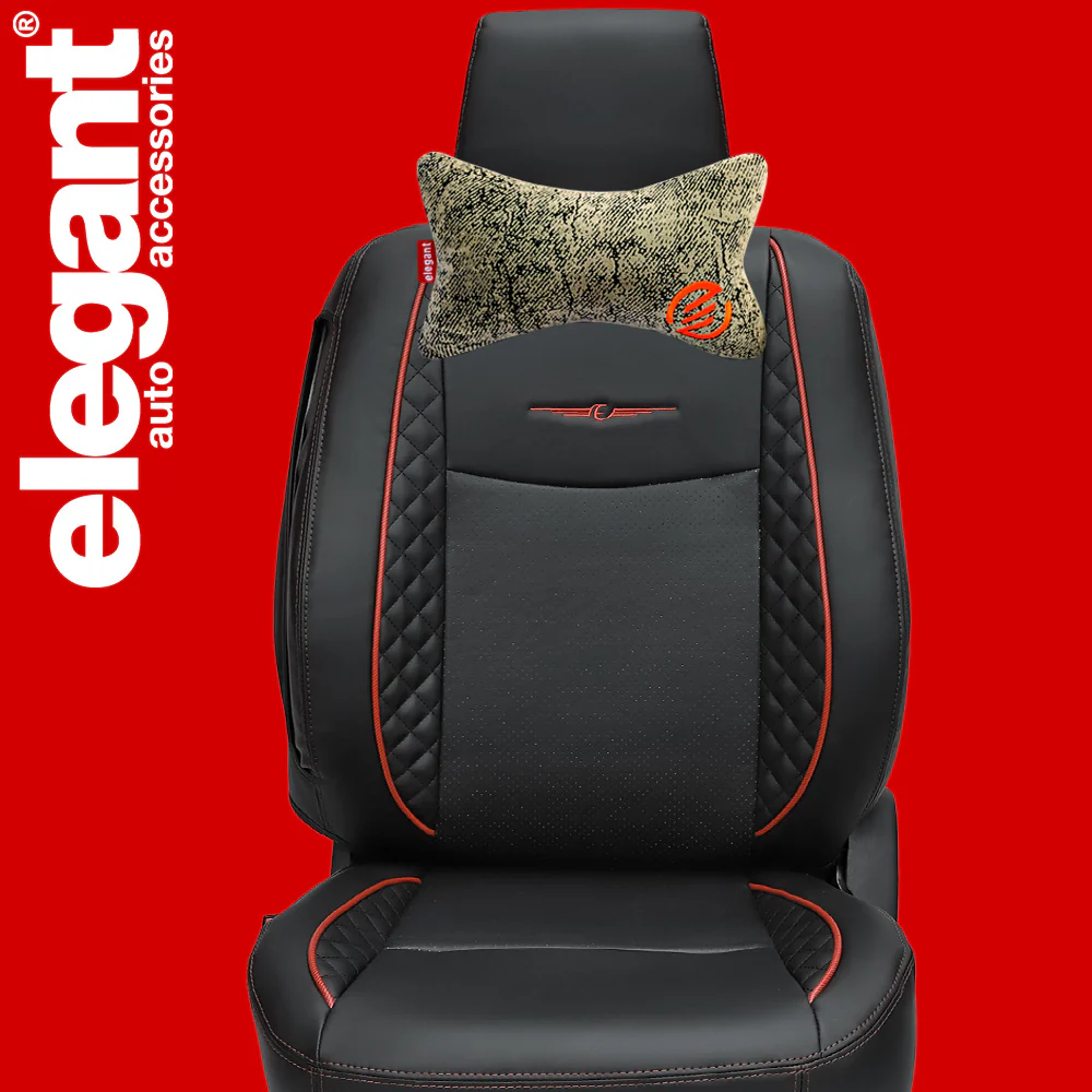 Elegant Comfy Velvet Cushion & Neck Rest Car Pillow CU13 - Image 23