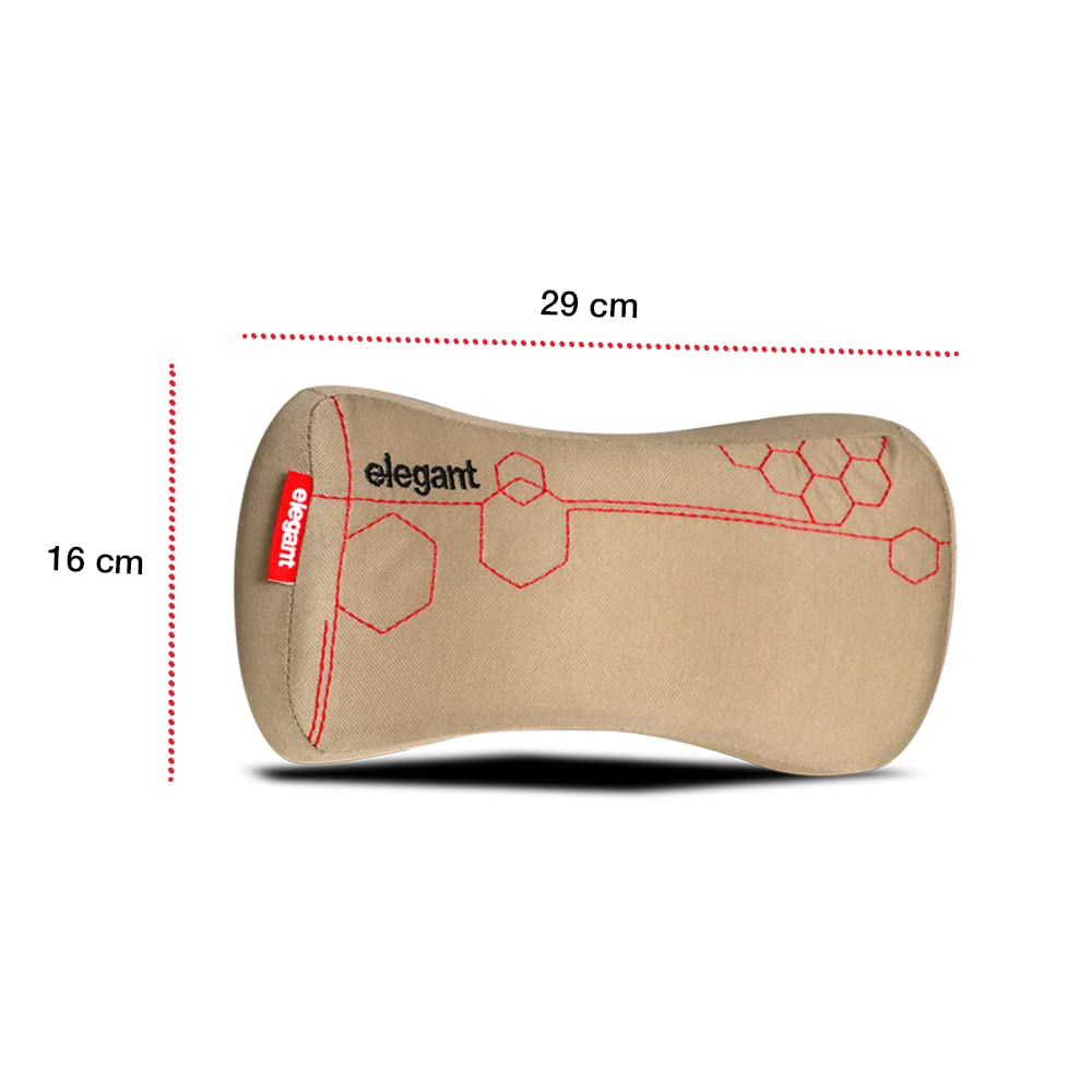 Elegant Zig Memory Foam Neck Support Pillow- Set of 2 - Image 3