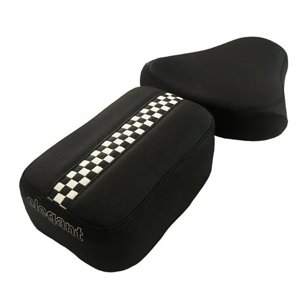 Gallop Style Twin Bike Seat Cover Black and White for Bullet - Image 3