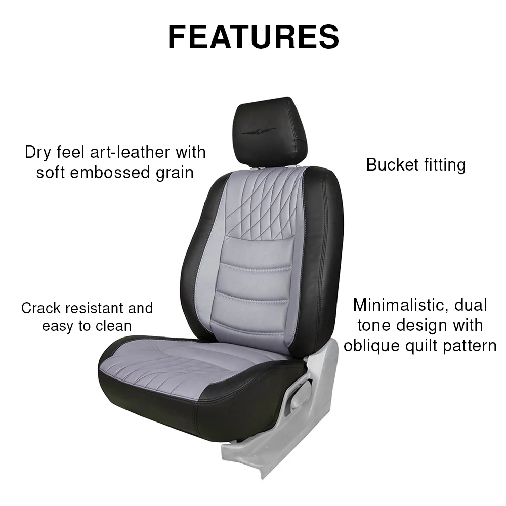 Colt Duo Bucket Fit Art Leather Car Seat Cover For Maruti Brezza - Image 10