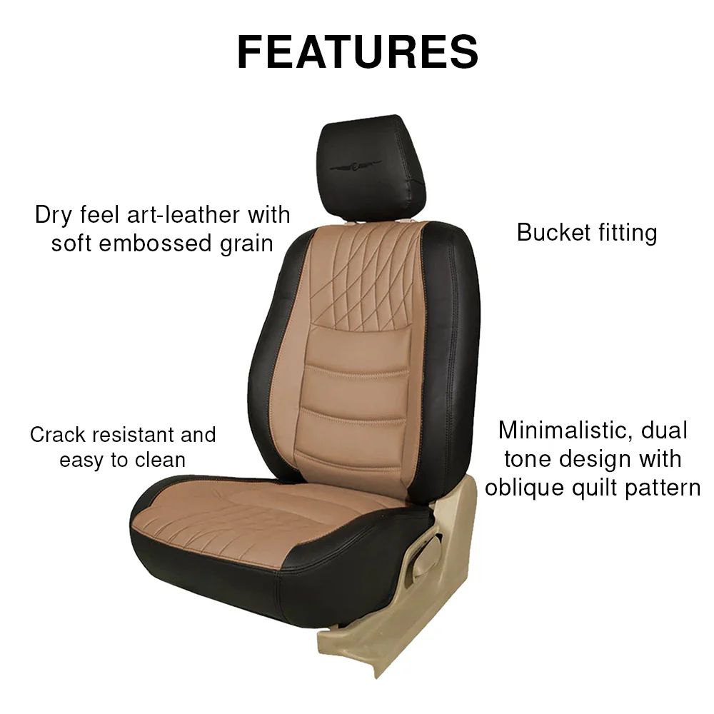 Glory Colt Duo Art Leather Car Seat Cover For Mahindra KUV100 - Image 16