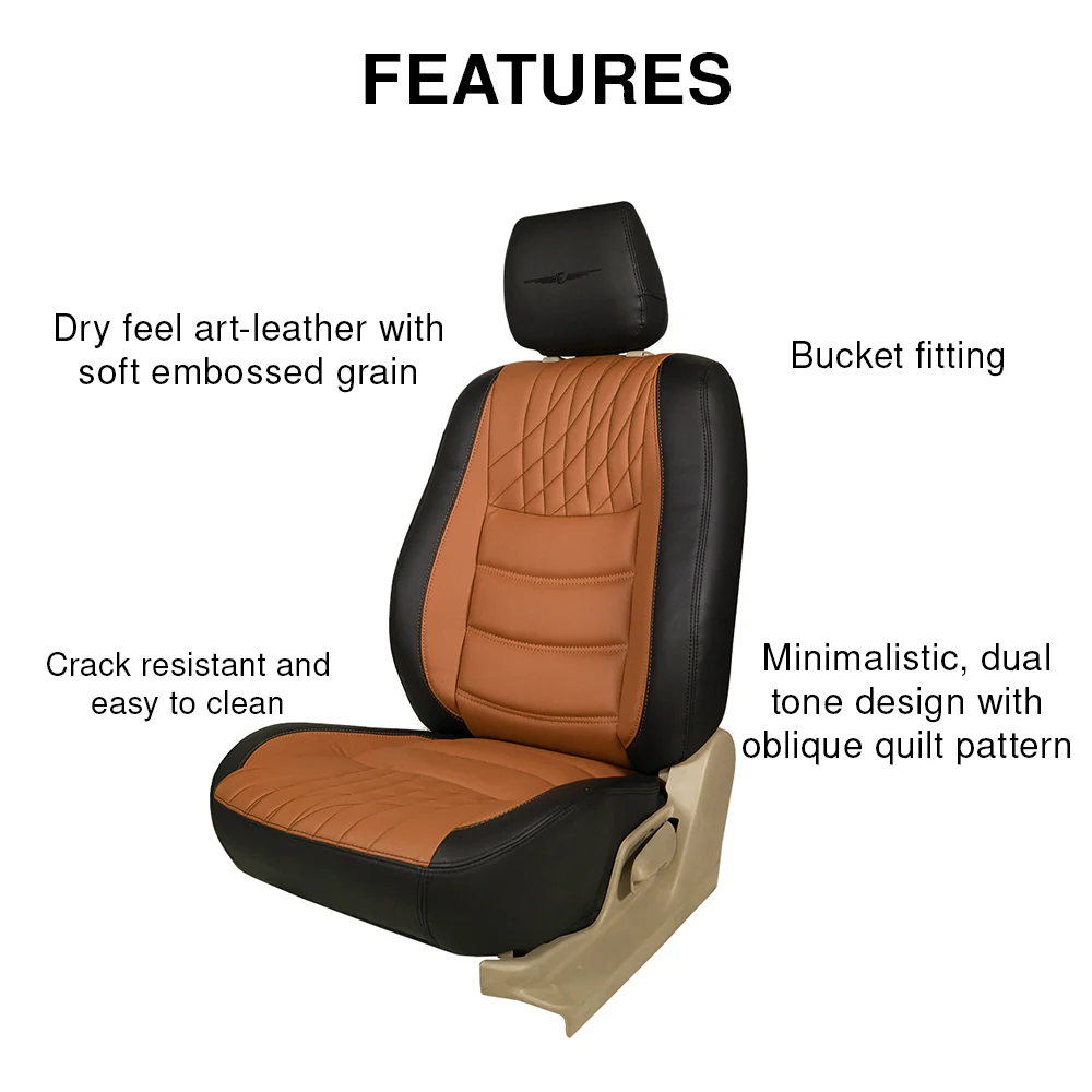 Glory Colt Duo Art Leather Car Seat Cover For Maruti Fronx - Image 4