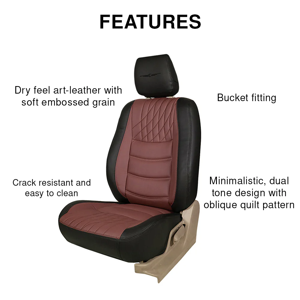 Glory Colt Duo Art Leather Car Seat Cover For MG Hector Plus - Image 12