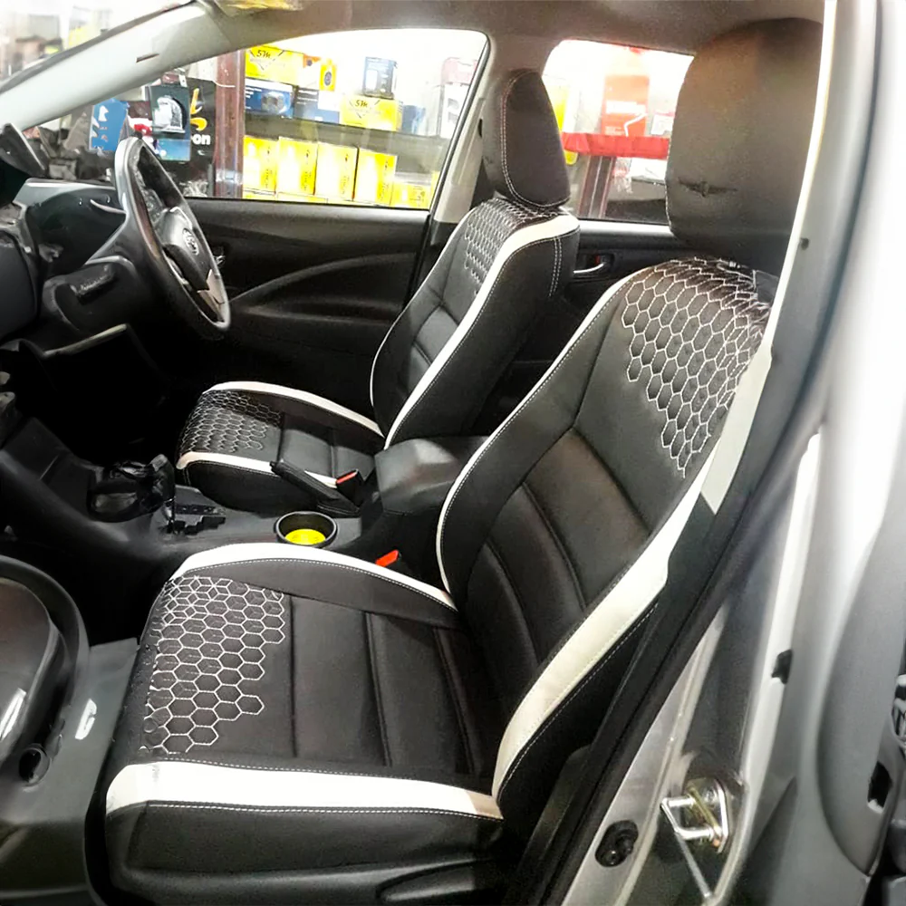 Glory Prism Art Leather Car Seat Cover Black and Blue For Citroen C3 - Image 2