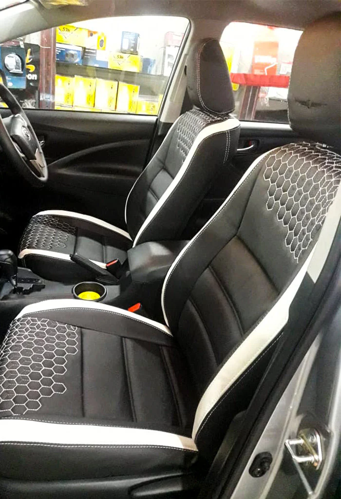 Glory Prism Art Leather Car Seat Cover Black and Grey For Citroen C3 - Image 2