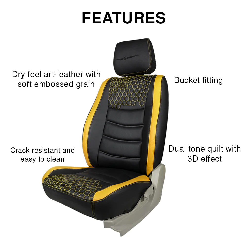Glory Prism Art Leather Car Seat Cover For MG Comet EV - Image 15