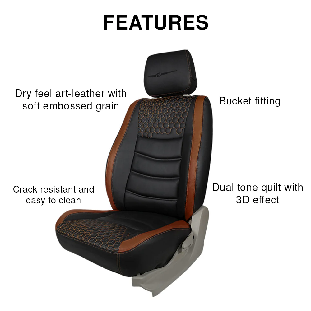 Glory Prism Art Leather Car Seat Cover For Toyota Innova Crysta - Image 17