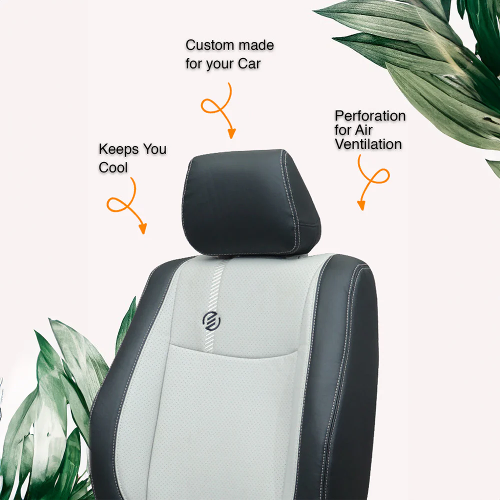 Venti 1 Duo Perforated Art Leather Car Seat Cover For Volkswagen Vento - Image 8