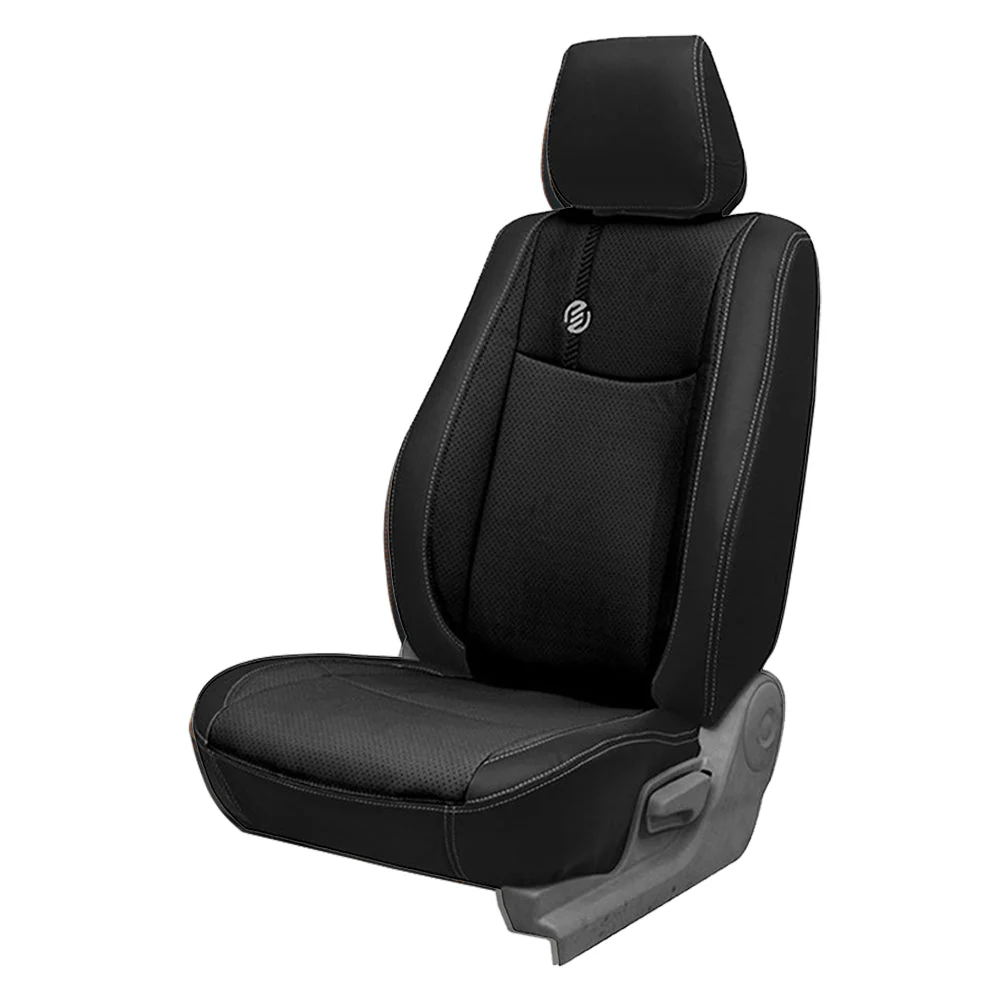 Venti 1 Duo Perforated Art Leather Car Seat Cover For MG Hector Plus - Image 13