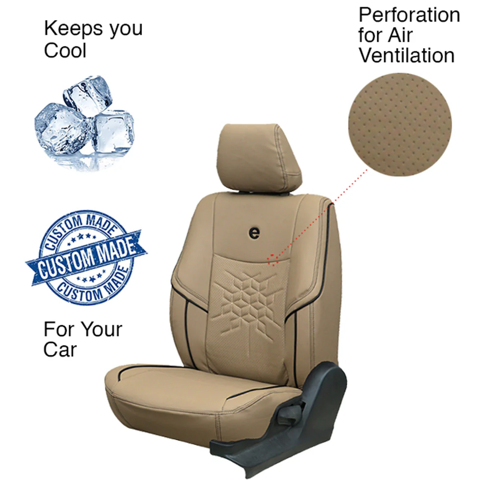 Venti 2 Perforated Art Leather Car Seat Cover For Mahindra KUV100 - Image 9