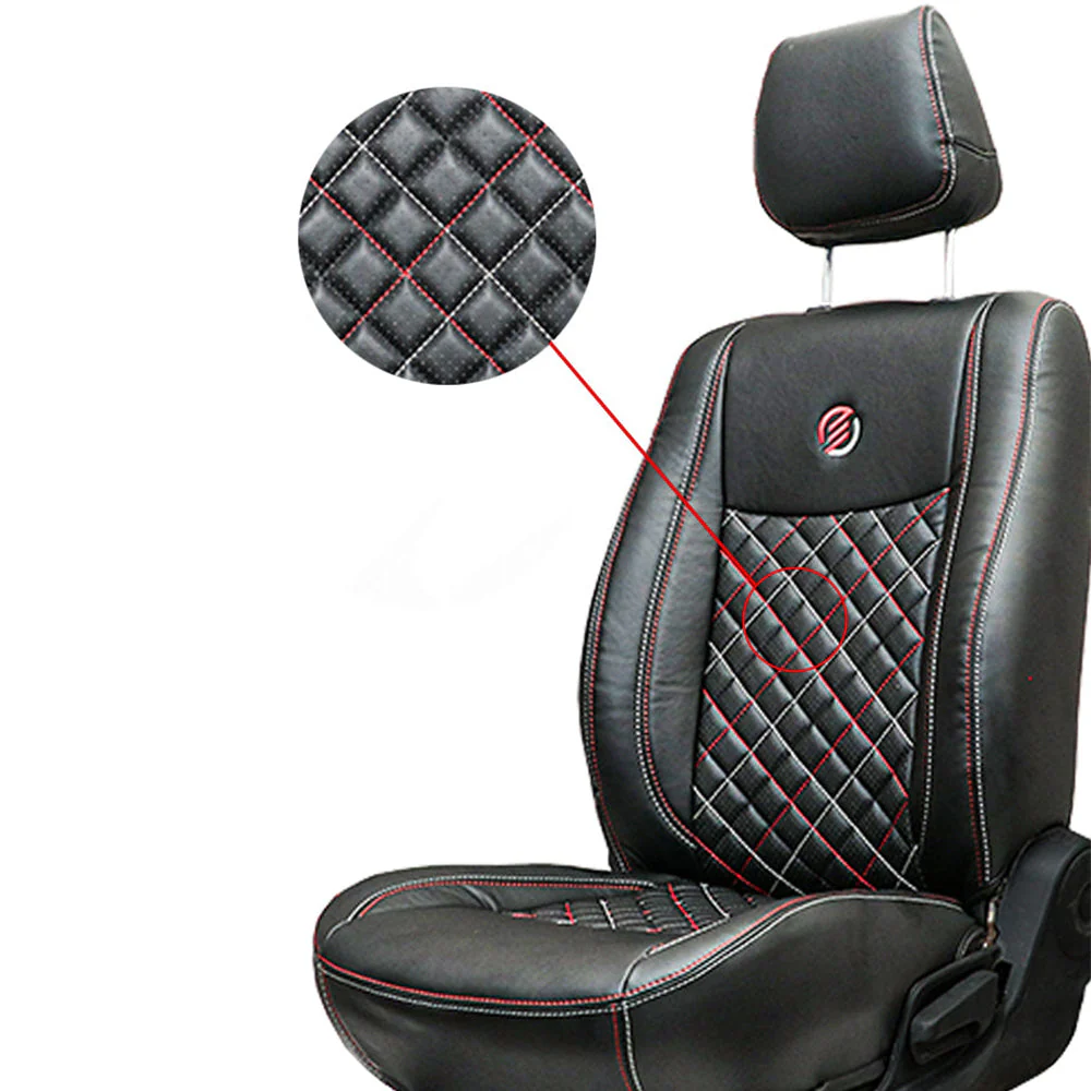 Venti 3 Perforated Art Leather Car Seat Cover For Hyundai Venue - Image 3