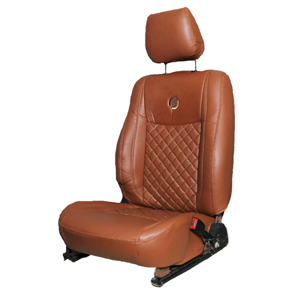 Venti 3 Perforated Art Leather Car Seat Cover For Mahindra Thar - Image 10