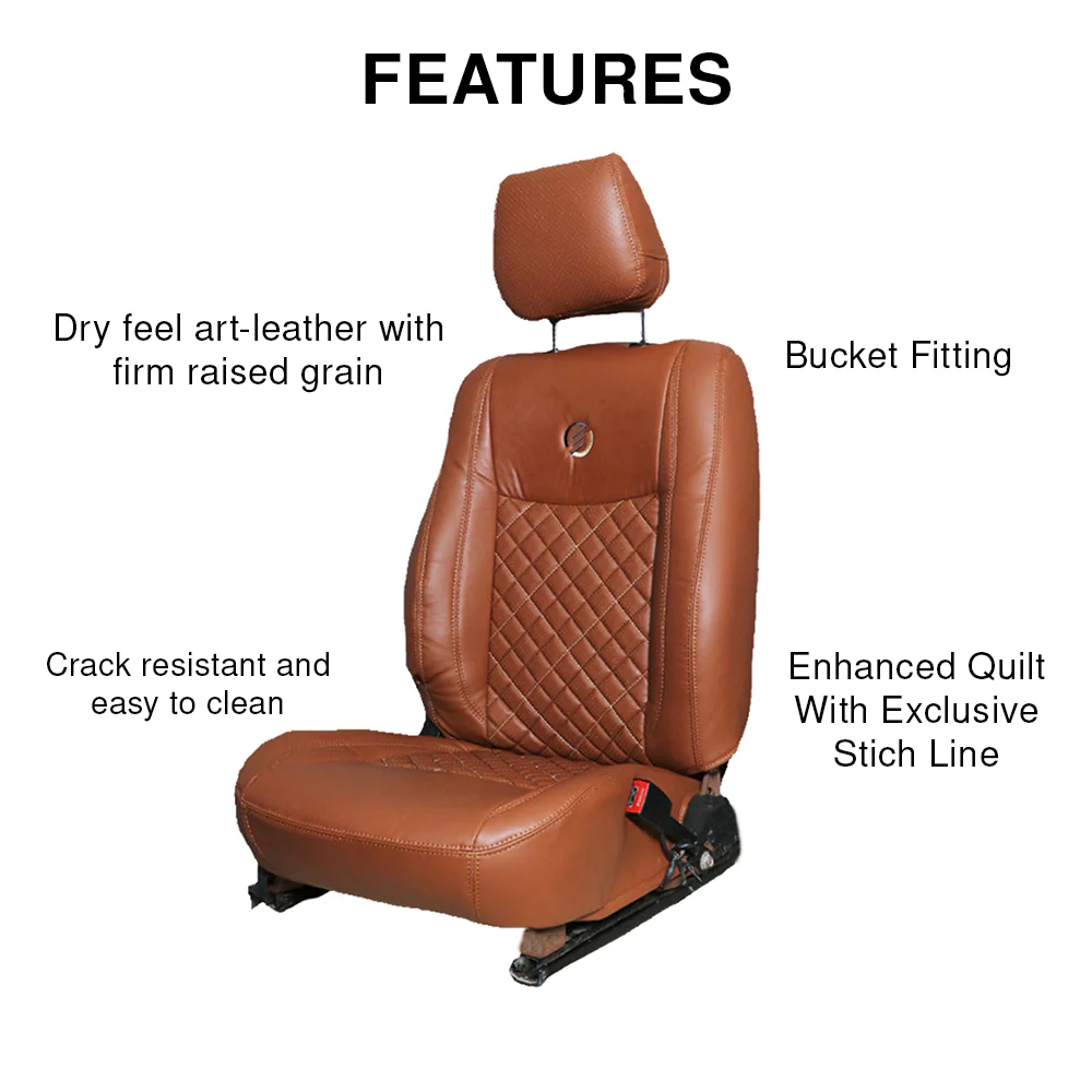 Venti 3 Perforated Art Leather Car Seat Cover For Maruti S-Cross - Image 14