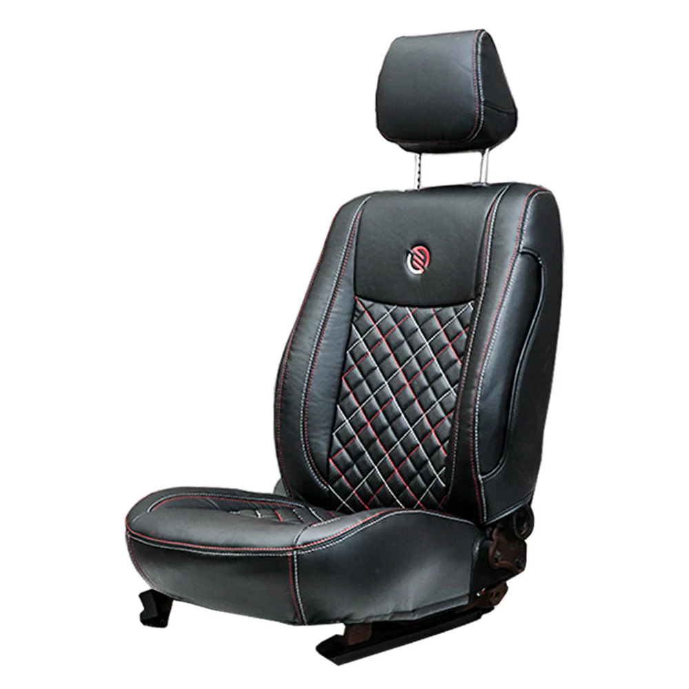 Venti 3 Perforated Art Leather Car Seat Cover For Skoda Kushaq - Image 4