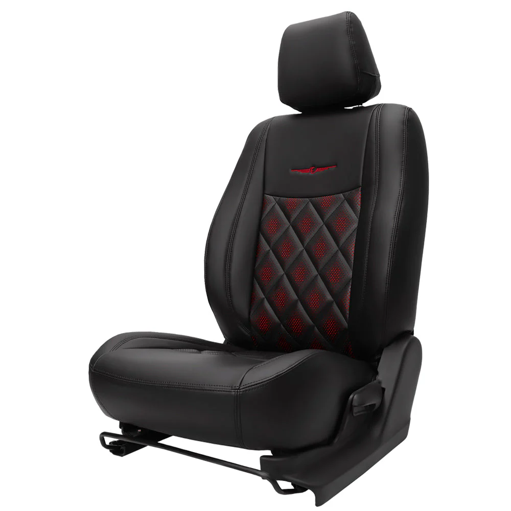 Groovy Nappa PR Art Leather Car Seat Cover For Hyundai Alcazar - Image 5