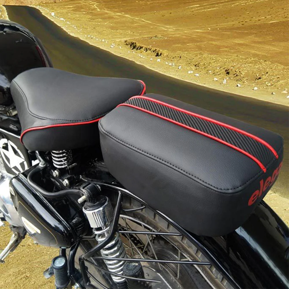 Gun Twin Bike Seat Cover Black and Red for Bullet - Image 5