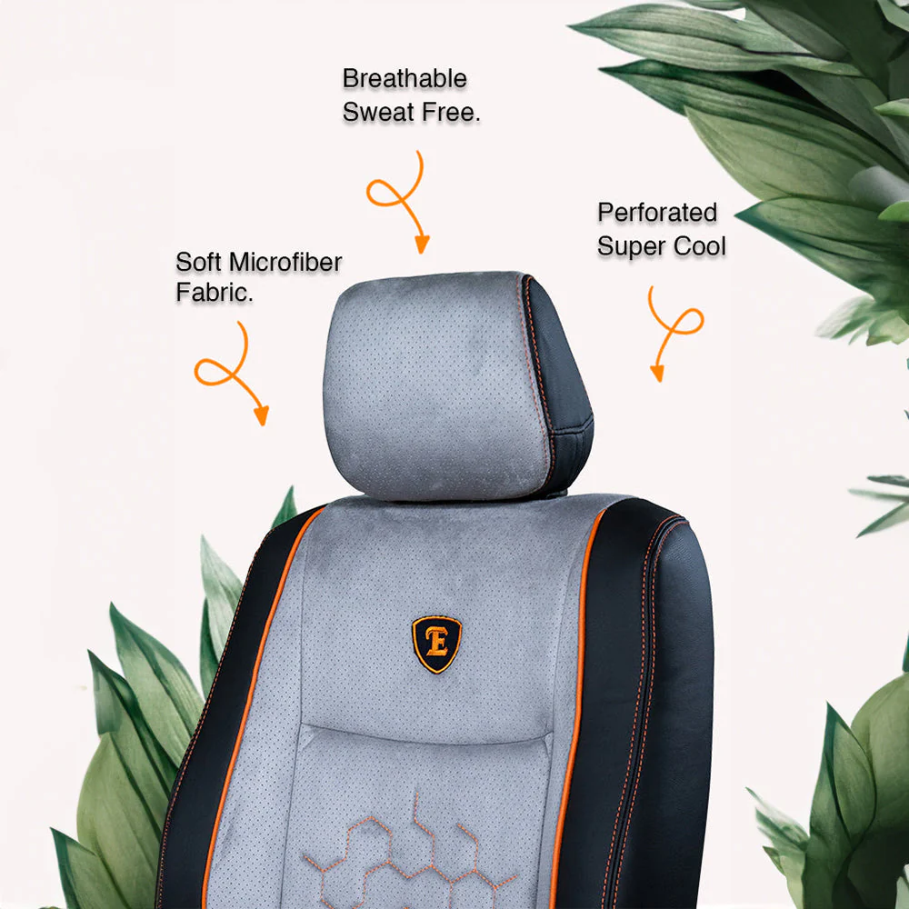 Icee Duo Perforated Fabric Car Seat Cover For Maruti Dzire - Image 8