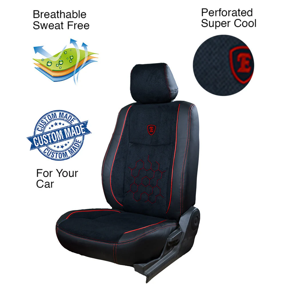 Icee Perforated Fabric Car Seat Cover For Toyota Altis - Image 7