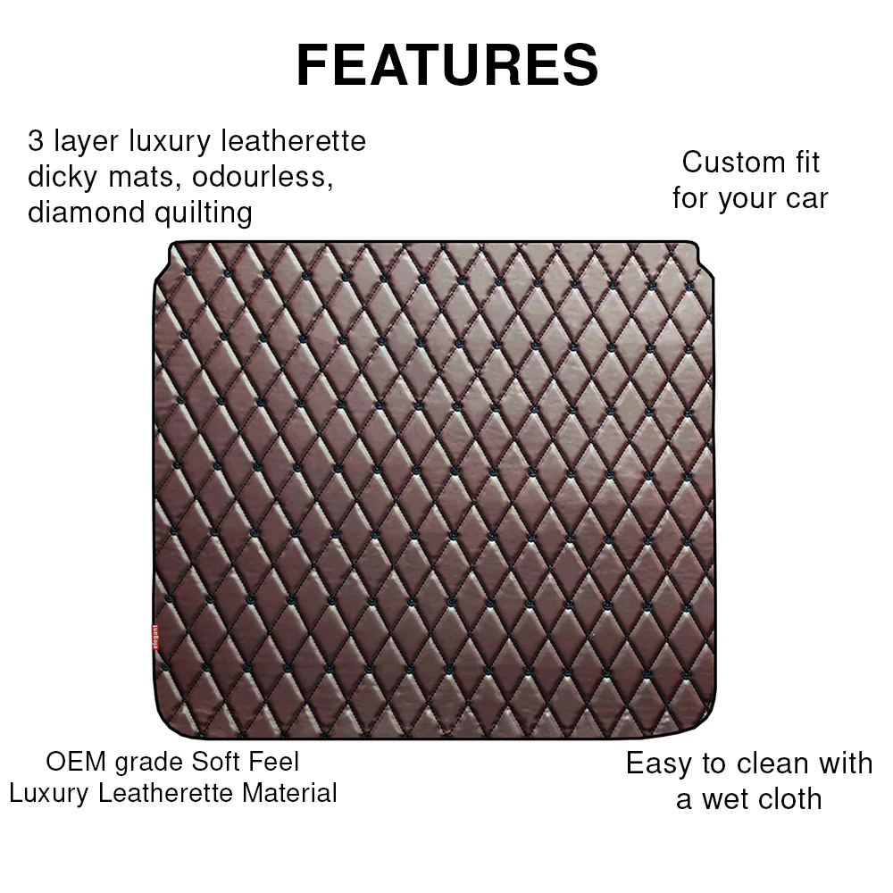 Luxury Leatherette Car Dicky Mat For Maruti Brezza - Image 14