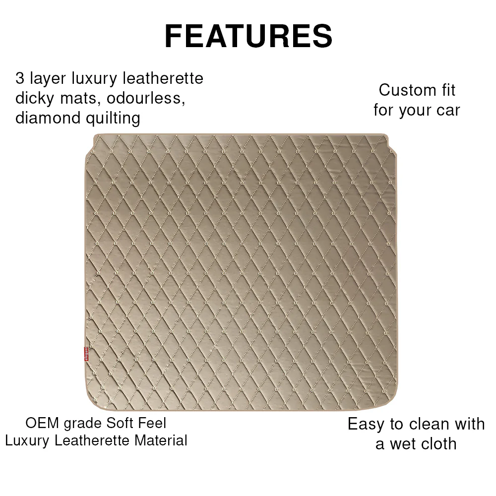 Luxury Leatherette Car Dicky Mat For Toyota Innova Crysta - Image 6