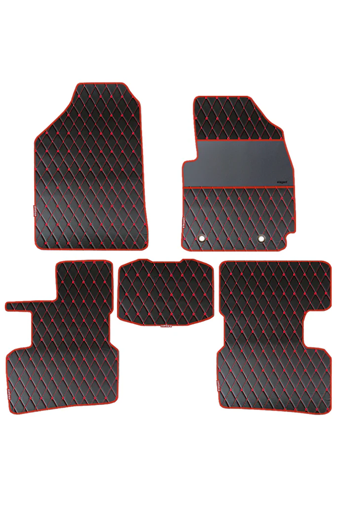 Luxury Leatherette Car Floor Mat For Kia Seltos - Image 3