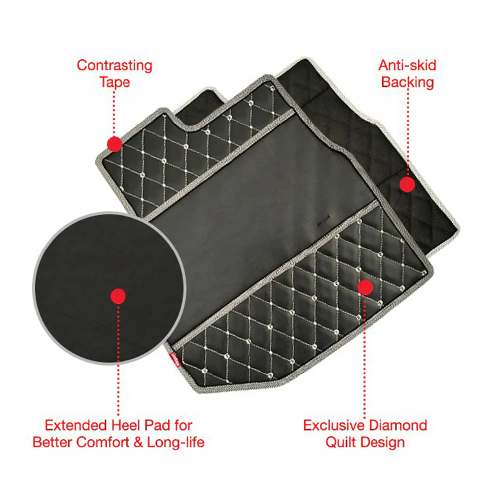 Luxury Leatherette Car Floor Mat For Kia Seltos - Image 5