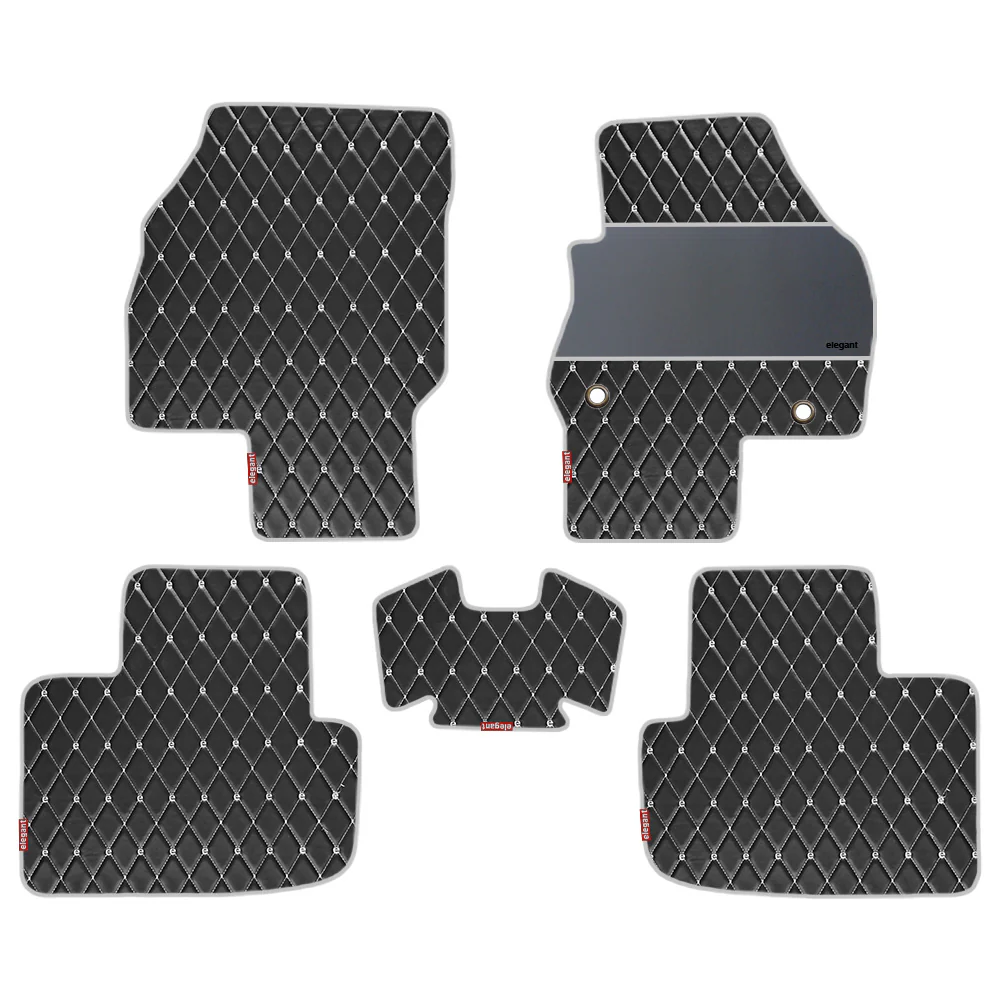 Luxury Leatherette Car Floor Mat For Skoda Kylaq