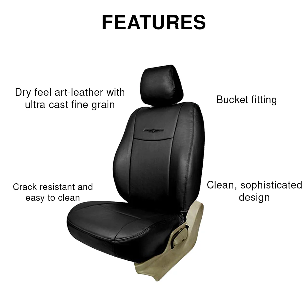 Nappa Uno Art Leather Car Seat Cover For Toyota Innova Crysta - Image 4