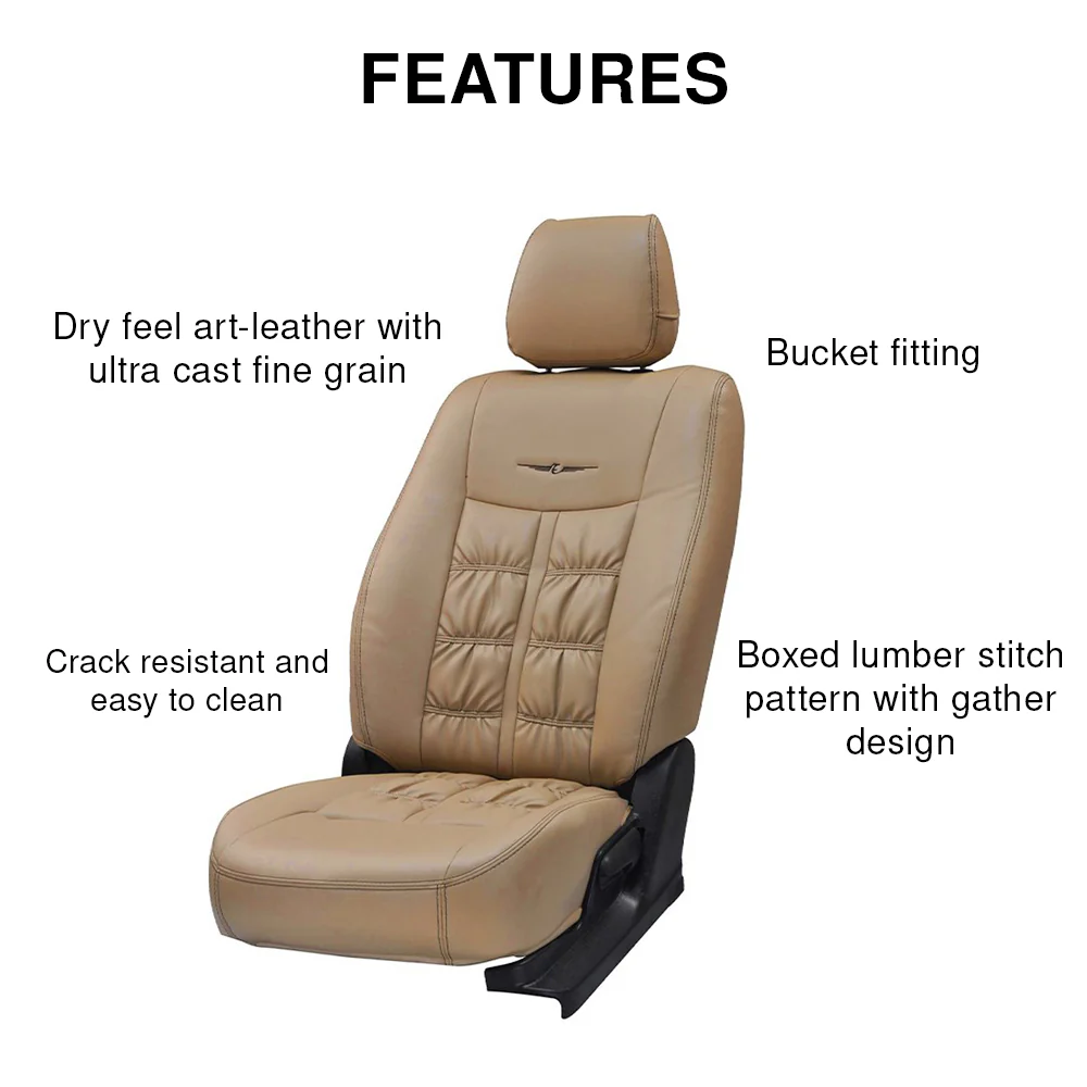 Nappa Grande Art Leather Car Seat Cover For Mahindra XUV500 - Image 6