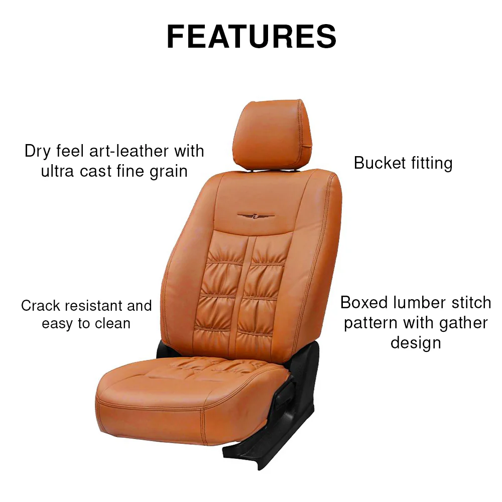 Nappa Grande Art Leather Car Seat Cover For Skoda Octavia - Image 9