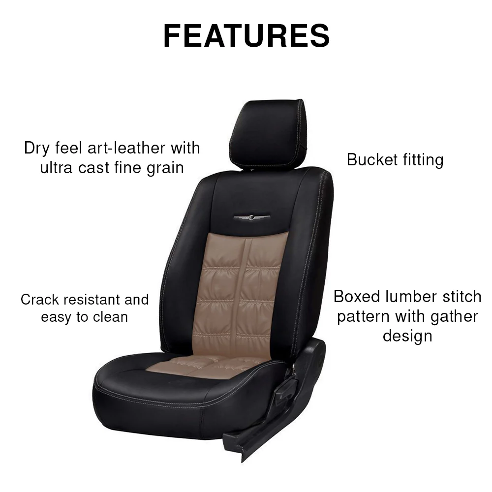 Nappa Grande Duo Art Leather Car Seat Cover For Maruti Wagon R - Image 6