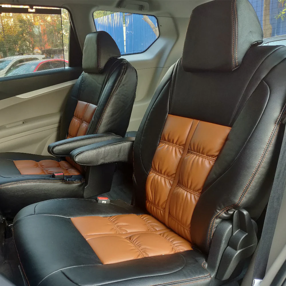 Nappa Grande Duo Art Leather Car Seat Cover For Toyota Innova Crysta - Image 2