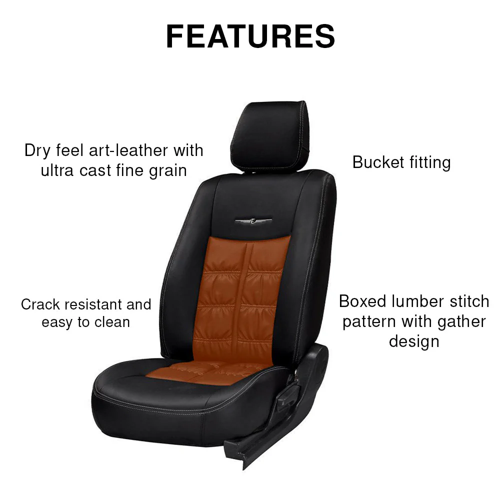 Nappa Grande Duo Art Leather Car Seat Cover For Mahindra XUV 3XO - Image 3