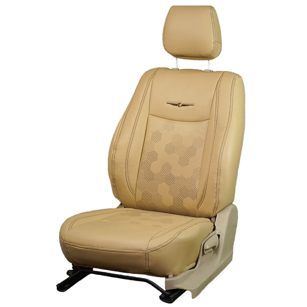 Nappa PR HEX Art Leather Car Seat Cover For MG Astor